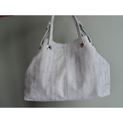 Large blue grey scale shopper | Madame Framboise