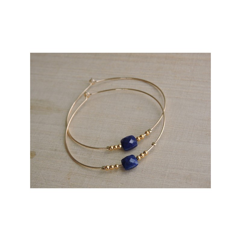 Créoles bleues | Madame Framboise