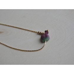 Collier rubis zoizite | Madame Framboise