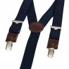 Suspenders - navy blue with white dots | Madame Framboise