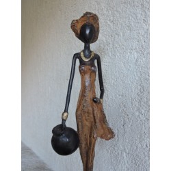 High African statuette "The water carrier " | Madame Framboise
