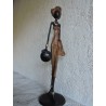 Bronze africain "La porteuse d'eau " | Madame Framboise