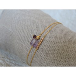 Bracelet améthyste | Madame Framboise