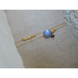 Bracelet labradorite | Madame Framboise