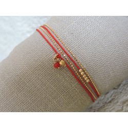 Bracelet Verre rouge | Madame Framboise