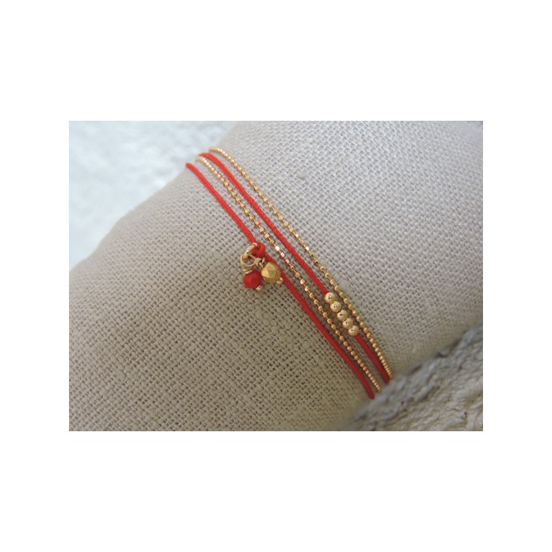 Bracelet Verre rouge | Madame Framboise