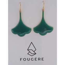 Boucles d'oreilles bleu canard - 03 | Madame Framboise