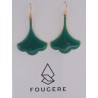 Boucles d'oreilles bleu canard - 03 | Madame Framboise