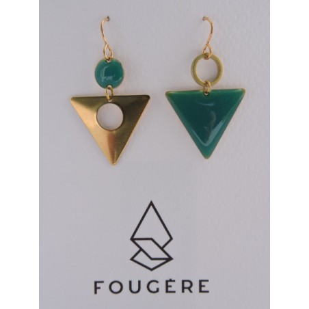 Boucles d'oreilles bleu canard - 02 | Madame Framboise Boucles d'oreilles bleu canard - 02 | Madame Framboise