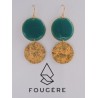 Boucles d'oreilles bleu canard - 04 | Madame Framboise