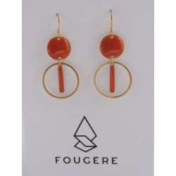 Boucles d'oreilles orange - 01 | Madame Framboise