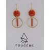 Boucles d'oreilles orange - 01 | Madame Framboise