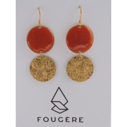 Boucles d'oreilles orange - 02 | Madame Framboise