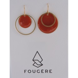 Boucles d'oreilles orange - 03 | Madame Framboise