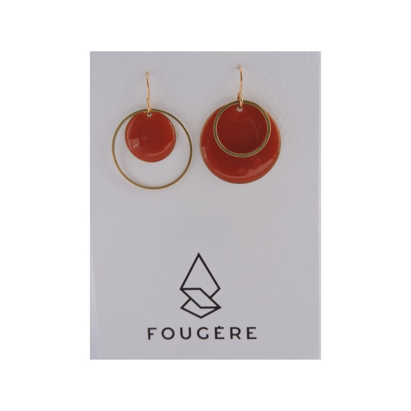 Boucles d'oreilles orange - 03 | Madame Framboise