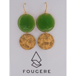 Boucles d'oreilles vertes - 01 | Madame Framboise