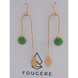 Boucles d'oreilles vertes - 02 | Madame Framboise