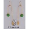 Boucles d'oreilles vertes - 02 | Madame Framboise