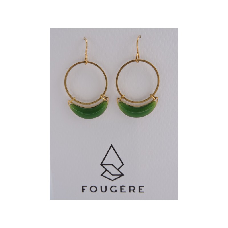 Boucles d'oreilles vertes - 03 | Madame Framboise