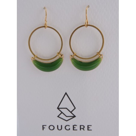 Boucles d'oreilles vertes - 03 | Madame Framboise Boucles d'oreilles vertes - 03 | Madame Framboise