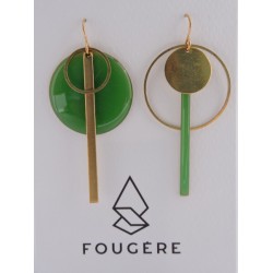 Boucles d'oreilles vertes - 04 | Madame Framboise