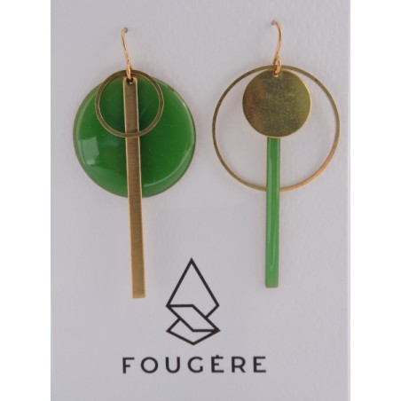 Boucles d'oreilles vertes - 04 | Madame Framboise Boucles d'oreilles vertes - 04 | Madame Framboise