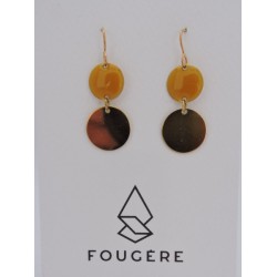 Boucles d'oreilles ocre - 02 | Madame Framboise