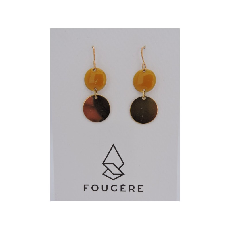 Boucles d'oreilles ocre - 02 | Madame Framboise