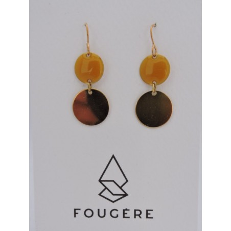 Boucles d'oreilles ocre - 02 | Madame Framboise Boucles d'oreilles ocre - 02 | Madame Framboise
