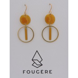 Boucles d'oreilles ocre - 04 | Madame Framboise