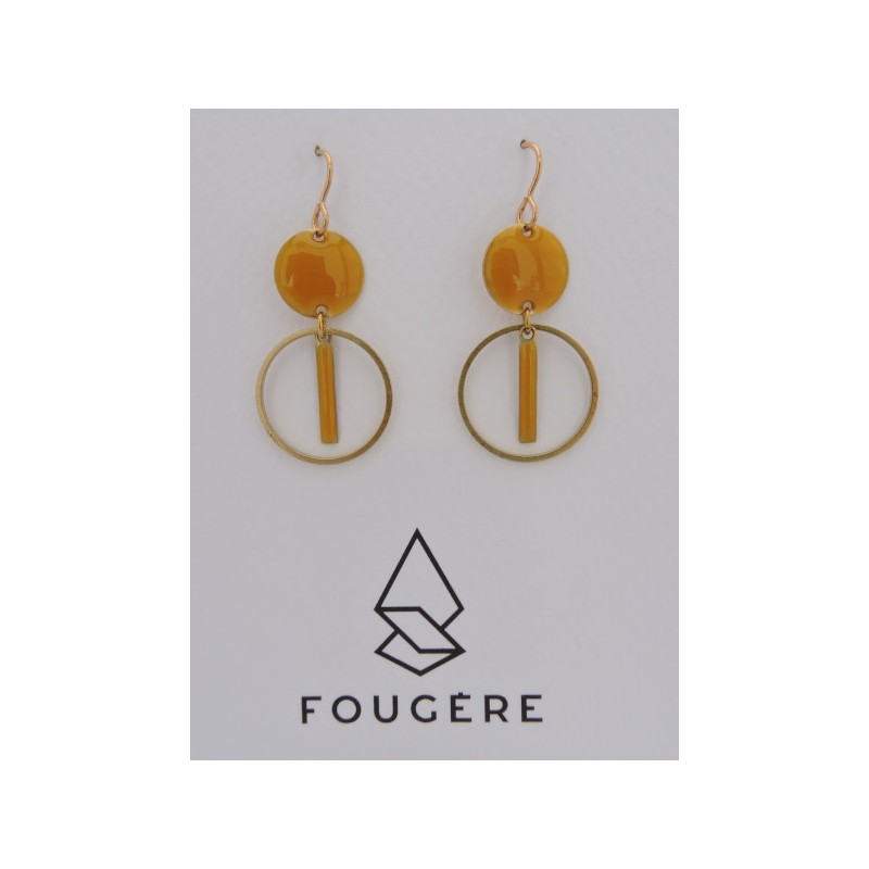 Boucles d'oreilles ocre - 04 | Madame Framboise