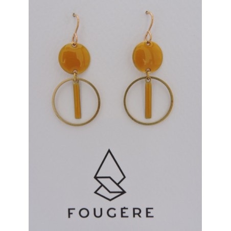 Boucles d'oreilles ocre - 04 | Madame Framboise Boucles d'oreilles ocre - 04 | Madame Framboise