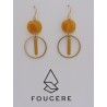Boucles d'oreilles ocre - 04 | Madame Framboise