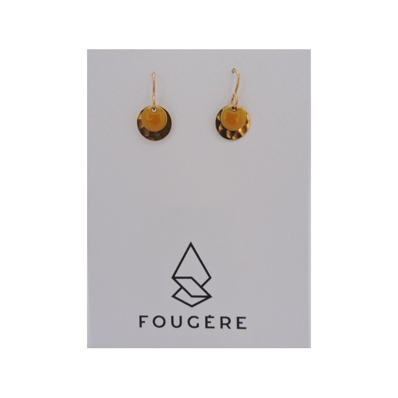 Boucles d'oreilles ocre - 05 | Madame Framboise