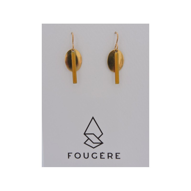 Boucles d'oreilles ocre - 06 | Madame Framboise