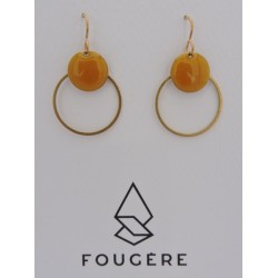 Boucles d'oreilles ocre - 07 | Madame Framboise