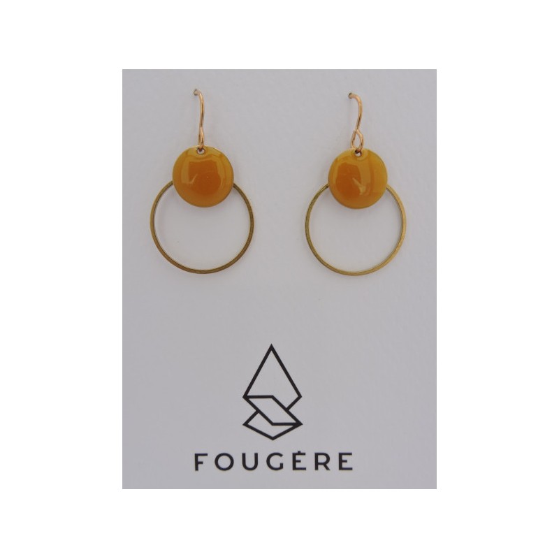 Boucles d'oreilles ocre - 07 | Madame Framboise