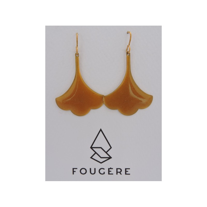 Boucles d'oreilles ocre - 08 | Madame Framboise