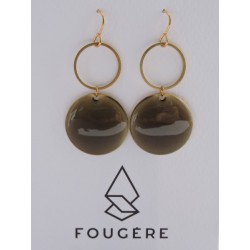 Boucles d'oreilles taupe - 01 | Madame Framboise