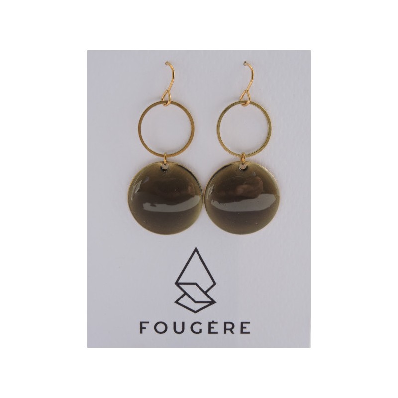 Boucles d'oreilles taupe - 01 | Madame Framboise