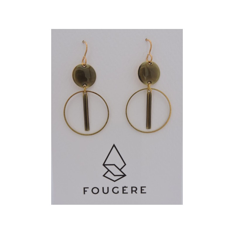 Boucles d'oreilles taupe - 02 | Madame Framboise