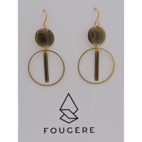 Boucles d'oreilles taupe - 02 | Madame Framboise