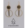 Boucles d'oreilles taupe - 02 | Madame Framboise