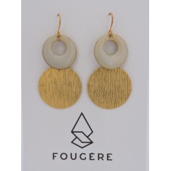 Boucles d'oreilles nacre - 04 | Madame Framboise