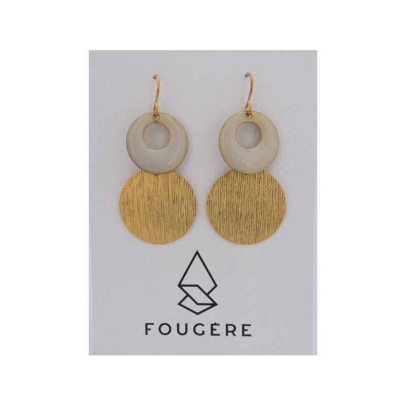 Boucles d'oreilles nacre - 04 | Madame Framboise