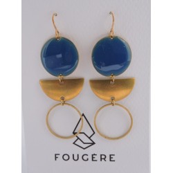 Boucles d'oreilles bleu - 01 | Madame Framboise