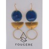 Boucles d'oreilles bleu - 01 | Madame Framboise