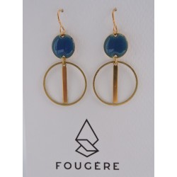 Boucles d'oreilles bleu - 03 | Madame Framboise