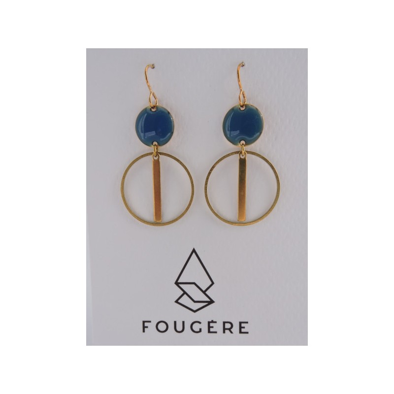 Boucles d'oreilles bleu - 03 | Madame Framboise