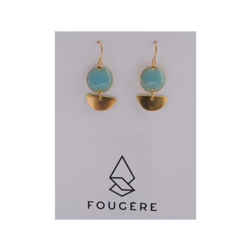 Boucles d'oreilles bleu ciel - 02 | Madame Framboise